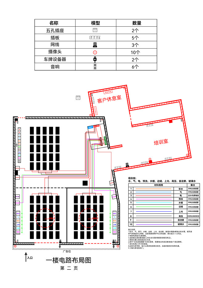 新公司1楼水电布局图，洗车店，自助洗车
...