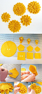 DIY felt flowers    THIS!!!!!!!!!!!!