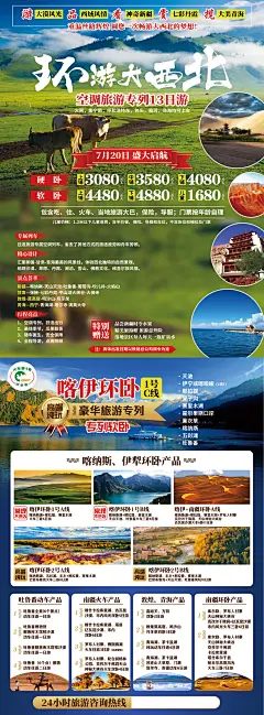 大西北旅游海报-设计素材-shejisc.cn