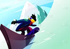 滑雪板,栏杆,滑梯,人,男人,冬天,愉悦,活力,骑,兴奋