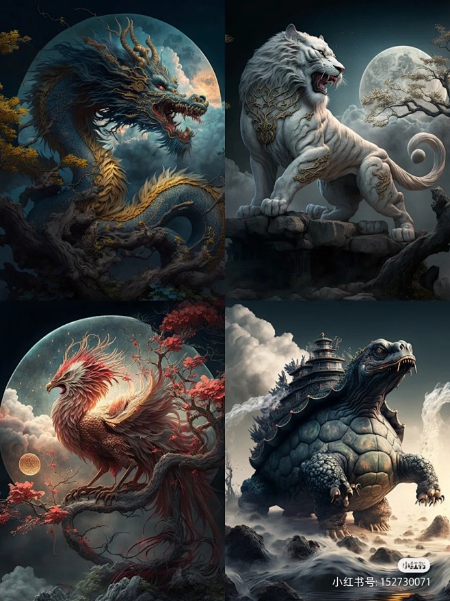 青龙 白虎 朱雀 玄武