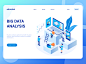 Landing page design Big Data landing page ui ui ux design web design big data