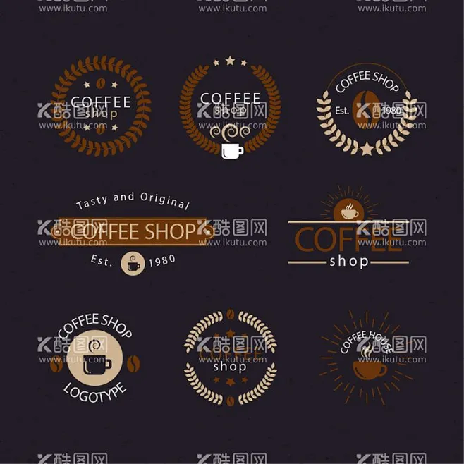 咖啡logo - 源文件下载【酷图网】咖啡logo,咖啡标志,咖啡icon,咖啡图标,咖啡标签,开心,快乐logo,咖啡豆,咖啡店,咖啡馆,网 ...