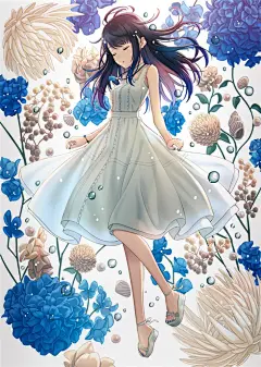 动漫二次元插画拖鞋凉鞋少女壁纸图包 – ACG图包网