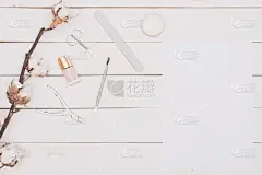 桌子,木制,修指甲,白皮书,工具,美,贺卡,留白,水平画幅,高视角