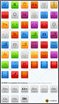 Resizable Filetype Buttons 网站按钮平面设计素材源文件-淘宝网