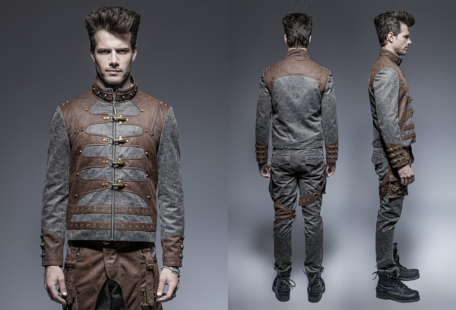 Steampunk Zipped Sho...