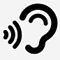 声音有声书耳朵图标 UI图标 设计图片 免费下载 页面网页 平面电商 创意素材