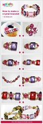 how to make a crystal bracelet