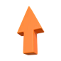 Pointer Arrow  3D Illustration