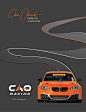 CAO Racing brand and advertising for race car driver.