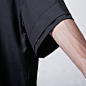 iohll原创设计男装设计个性新款宽松型上衣原创黑色男T恤情侣装 2013