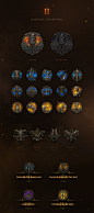 Diablo III UI Art & Design : The design, layout and art of the front end UI for Diablo III. Most of the art and layout in this project shipped with the original Windows/Mac version of Diablo III. 