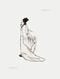 国学唐代诗人手绘