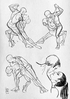 com一组人体形体动态分享, . 各种速写人物的站坐手绘, .