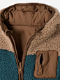 Reversible Jacket with Hood for Babies beige 