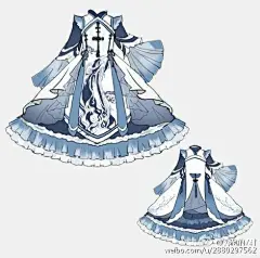 当中国风邂逅洋装洛丽塔【服装设计