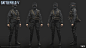 BFV_Axis Medic, Rui Mu : We use scanning mesh for Highpoly and clean the issues then bake the normal and diffuse maps to the gamepoly.
In general, 
The highmesh, textures for the upperbody and lowerbody made by me.
All of the heads and hair made by Linus