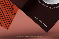 信封贺卡文具邀请函请柬名片设计作品贴图ps样机素材展示效果图下载_颜格视觉