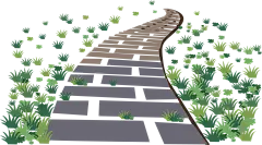 青石路石板路png