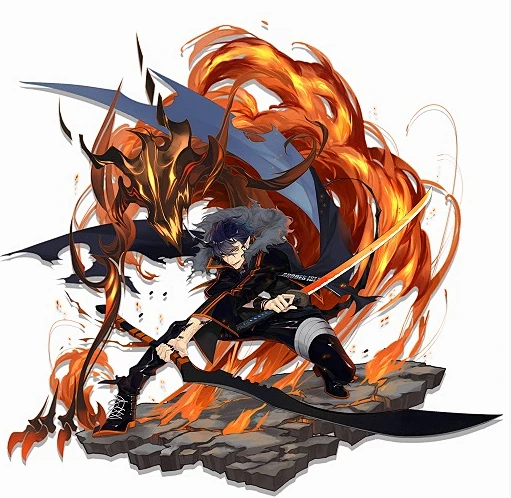 素材内的花瓣采集图片-黑色的大白熊