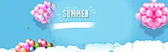 夏日,清爽,气球,组合,蓝天,白云,背景,淘宝促销,海报,banner,清新,文艺,女鞋,女装,女包,女性,儿童,母婴,海报banner,小清新,简约图库,png图片,网,图片素材,背@飞天胖虎