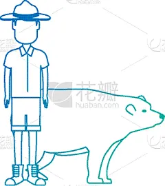 护林员,加拿大,熊,人,套装,警官,警长,男人,性格,服务
