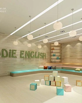 美国科蒂英语儿童培训中心设计装修图-花瓣网