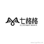 七格格独立潮牌Logo设计http://www.logoshe.com/wangdian/4495.html