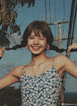 Lisa in Hawaii | 暖黄复古胶片 怎么能有这般美好的女孩子   #明星时尚# ​​​​