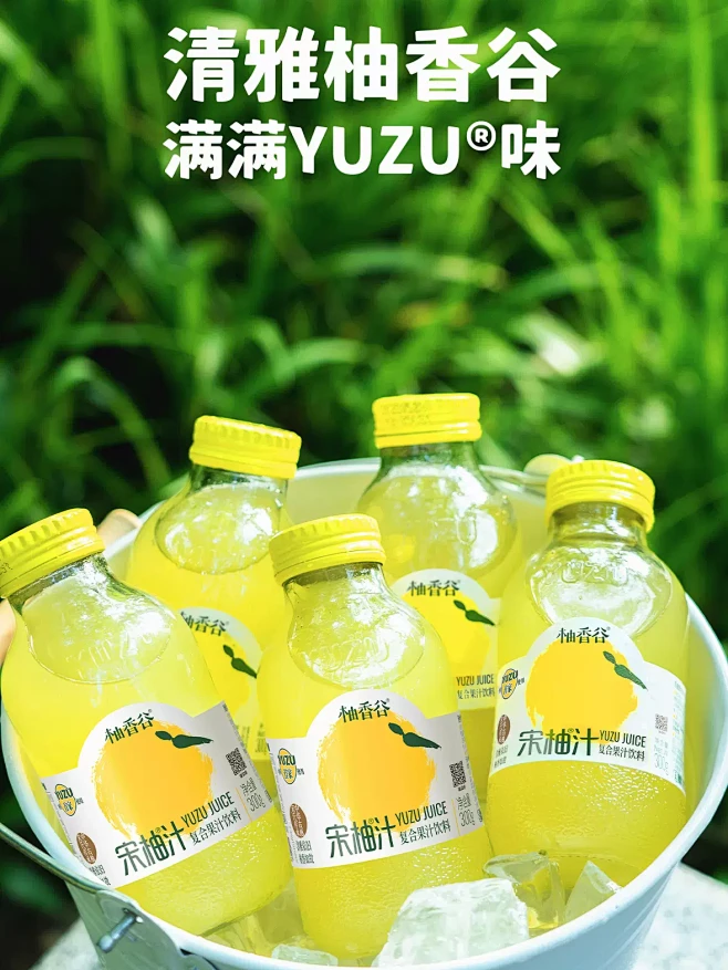 柚香谷双柚汁yuzu常山宋柚汁果汁饮料柚子汁300g20瓶装整箱批特价-tmall.com天猫-花瓣网