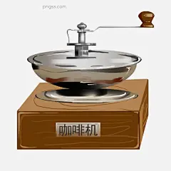 银质的咖啡机插画图片大小2000x2000px 图片尺寸838.3 KB 来自PNG搜索网 pngss.com 免费免扣png素材下载！创意插画#卡通插画#卡通手绘#