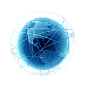 蓝色商务科技科幻信息线条网络地球抽象装饰元素png免抠设计素材
