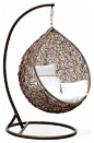 Trully Outdoor Wicker Swing Chair, The Great Hammocks contemporary outdoor chairs
