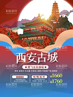 西安国潮风城市旅游海报  - 源文件下载【酷图网】西安,西安旅游,西安印象,西安海报,广告,西安展板,西安旅游海报,西安旅游画册,西安城市建设,西安地标,西安地标建筑,西安剪影,西安旅游宣传,西安旅游展板,西安旅游插画,西安城市宣传,西安城市海报,旅游,海报,印象西安,西安线描,西安速写,西安地标展板,