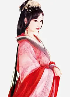 手绘古典红衣美女_新图网 https://ixintu.com 古典 红衣 美女