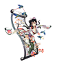 花鸟卷觉醒前立绘