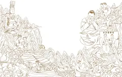 福鼎白茶包装插画设计