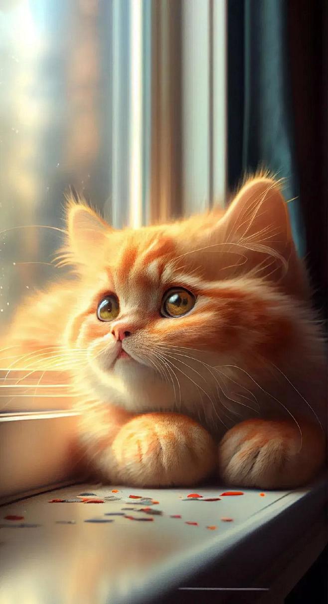 来自分享治愈系大猫咪头像