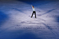 Yuzuru Hanyu of Japan performs during the Exhibition Program on day five of the 2015 ISU World Figure Skating Championships at Shanghai Oriental...