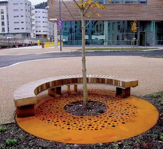 树池+坐凳的创意结合