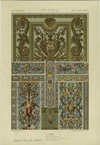 洛可可时期风格纹样