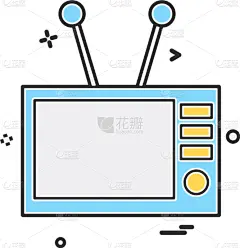 电视机,计算机图标,白色,分离着色,传媒,商务,计算机,概念,相机,设计