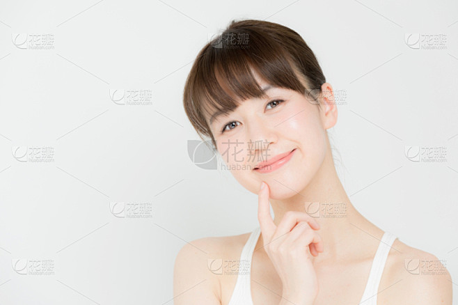 美女,白色背景,分离着色,女人,图像,女...