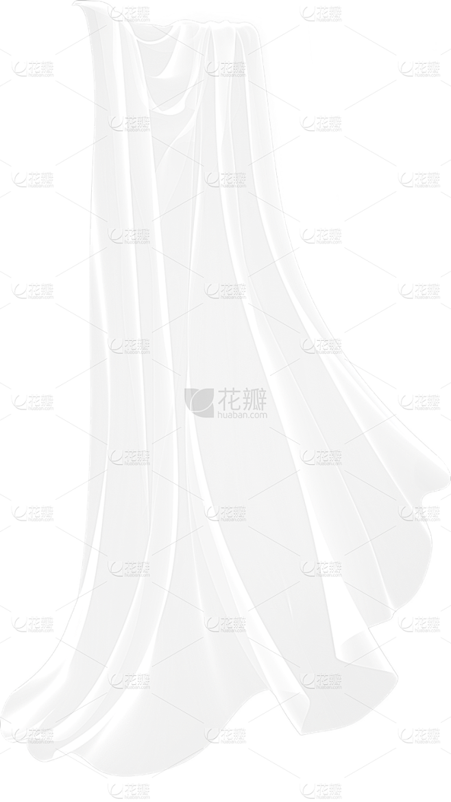 纹理通用透明薄纱褶皱合集元素素材