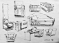 室内手绘设计线稿家具组合单体临摹合集集合