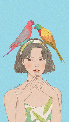 倩芡采集到插画