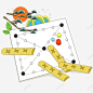 手绘彩色飞行棋盘 设计图片 免费下载 页面网页 平面电商 创意素材