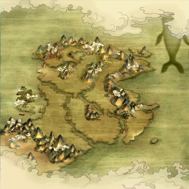 天之痕仙山岛地图中国风大地图