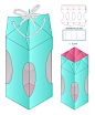 异型包装盒礼品盒礼品袋结构图刀模线纸盒造型包装设计AI/EPS素材-淘宝网